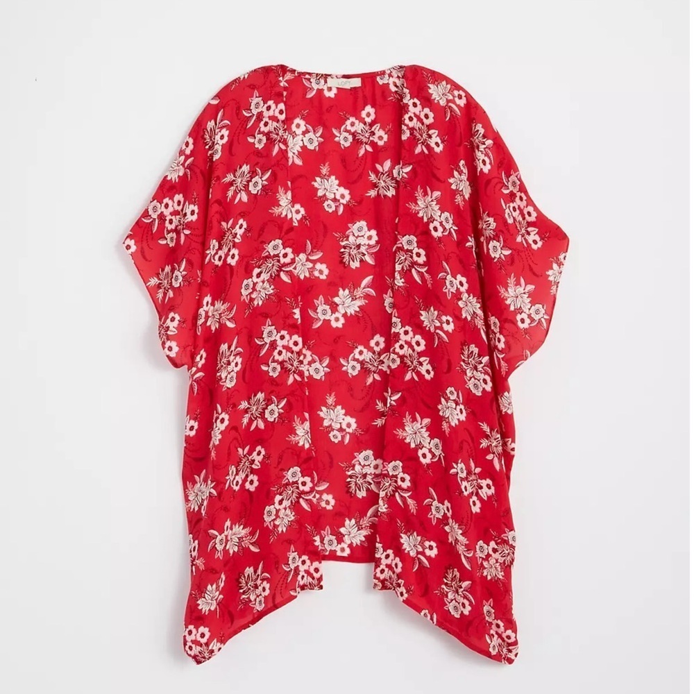 Loft Floral Red Kimono size xS/s